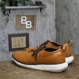 Goodfellow & Co Mens Lace Up Luis Hybrid Oxford Sneakers Cognac Brown 10