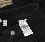 Denim & Co. Cozy Touch Relaxed Straight Jeans A671600 Black 6 Tall