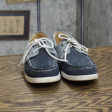 White Mountain Womens Vintage Lace Up Boat Shoes 1673fad7f403b5 Blue 6.5M