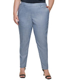 Calvin Klein Plus Mid-Rise Cropped Ankle Pants X25P5063 Limoges Multi Blue 22W