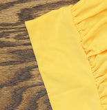 Ny Collection Neck Wide Cuff Jersey Knit Blouse Samoan Sun Yellow XL