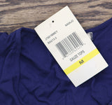 Eyeshadow Juniors Flutter-Sleeve High-Low Blouse Top Navy Blue M