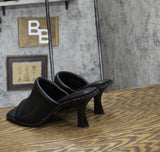 DKNY Womens Reading Block Heel Sandals K1533201 Black 9M