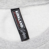 Kirkland Signature Mens Cstco Wholesale Pullover Graphic Sweatshirt Gray L