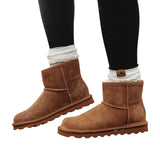 Bearpaw Alyssa Suede Water-Repellent Wool-Lined Ankle Boots Hickory Brown 10M