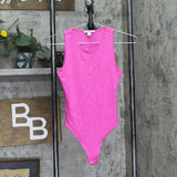 Bar III Womens Bodycon Knit Bodysuit Pink XS