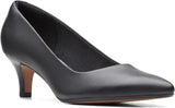 Clarks Womens Linvale Jerica Pump Heeled Shoes 26137208 Black Leather 8M