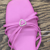 Wild Fable Womens Tanya Strappy Heart Slide Sandals 89885521 Pink 10M