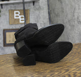 Style & Co. Womens Genoviaa Scrunch Booties Black 6M