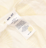NN07 Mens Freddy 5715 Button Up Textured Shell Shirt Collared Ivory Off White XL