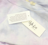 Style & Co French Terry Crewneck Pullover Sweatshirt Cool Dye Purple / Multi PXL