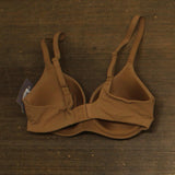 Auden Womens Luxe Stretch Comfort Wire Demi Bra 94266683 Caramel Brown 34C