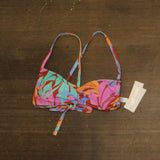 Salt + Cove Juniors Sweetheart Bralette Bikini Swim Top 807140 Multi Blue M