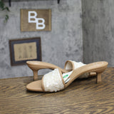 A New Day Womens Kaia Heels Sequin Embellished 94834783 Tan Brown 10M