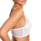 Maidenform Womens Pure Comfort Lace Bralette Soft Cup 23020250273 White 36A