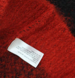 Woolrich X TGT Buffalo Check Pullover Fuzzy Sweater 94611933 Black / Red M