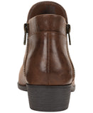 Sun + Stone Womens Adelinee Double Zip Ankle Booties Brown 6M
