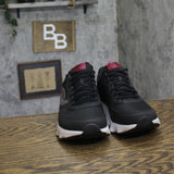 Ryka PodFlow Retro Mesh Walking Shoes Low Top Lace-Up J5714M1 Black 9W