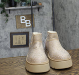Wild Fable Womens Missy Platform Booties with Memory Foam Insole Beige Brown 10M