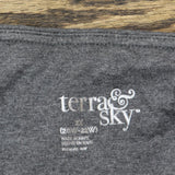 Terra & Sky Womens Plus Size Knit Elastic Waist Leggings 1666756e7b20c8 Gray 2X