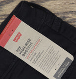 Levi's 725 High Rise Stretch Bootcut Jeans 92911670 Soft Black 34