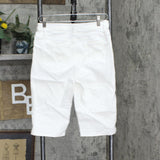 DG2 Womens Virtual Stretch Pull-On Bermuda Short 655128 White S