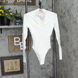 Tiger Mist Womens Marley Cutout Bodysuit TM5444 Cream Off White S