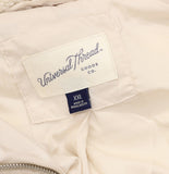 Universal Thread Womens Faux Fur Puffer Jacket 94756125 Cream Off White 2XL