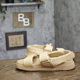A New Day Tilly Raffia Platform Footbed Sandals 92611752 Tan Brown 6.5M