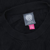 Vince Camuto Womens Textured-Knit Cap-Sleeve Midi Dress Black L