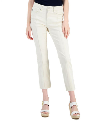 Tommy Hilfiger Womens Tribeca Cropped Straight Leg Ankle Pants J2FK0554