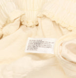 A New Day Elastic Waist Gauze Jumpsuit with Side Pockets Cream Off White L