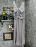 R&m Richards Women's Glitter Knit Chiffon Evening Gown 3629
