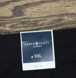 Karen Scott Womens Pull-On Knit Shorts 100113555MS Black XXL