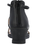 Journee Collection Womens Trayle Wedge Sandals TRAYLE Black 9.5M