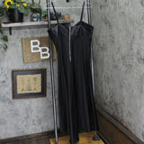 DKNY Womens Sleeveless Satin Slipdress P4GBNX19 Black 10