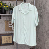 And Now This Men's Terry Camp Shirt MMT040011 Surf Spray Green L