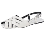 Michael by Michael Kors Womens Irene Sling Flat Pump 40S5IRFP1L Optical White 7M
