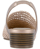Jones New York Womens Carolton Embroidered Slingback Flats Rose Gold Pink 8.5M