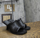 DKNY Womens Block Reading Slide Sandals K1533201 Black 9M