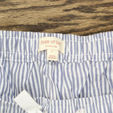 State Of Day Womens Printed Poplin Pajama Pants 100180262MS Blue Stripe L