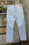 Levi's Womens Original 501 Button Fly Jeans 94417272 County Fair Blue 30