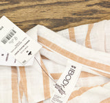 COTTON ON Womens Striped Swing Beach Button Up Cover Up Shirt Multi Brown M