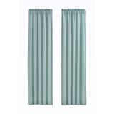 Royal Court Coastal Nautical Window Curtain Panel Pair Aqua Blue Green 84x41