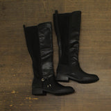 Style & Co. Womens Verrlee Faux Leather Knee-High Boots 10017862900 Black 6M