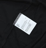 Inc International Concepts Ruched Long Sleeve Ribbed Henley Top Deep Black M
