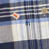 Roper Mens Button Up Long Sleeve Cotton Shirt 1672307d959845 Blue Plaid XL