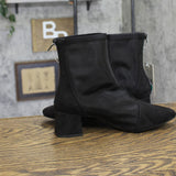 A New Day Womens Celaena Boots Mesh Block Heel 94568458 Black 8M