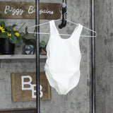 Unbranded Vintage 4-Pack USA Made Youth Girls Lined Romper Leotard White 6X