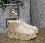Wild Fable Womens Missy Platform Booties with Memory Foam Insole Beige Brown 7M